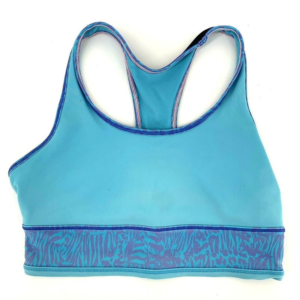 Ivivva Lululemon Girl's Size 12 Sky‎ Blue & Purple Sports Bra